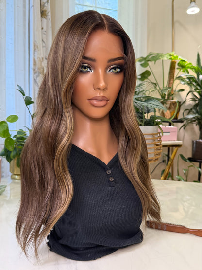 READY TO SHIP / brunette sun-kissed dimensional 20” Small Cap