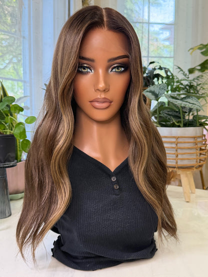 READY TO SHIP / brunette sun-kissed dimensional 20” Small Cap