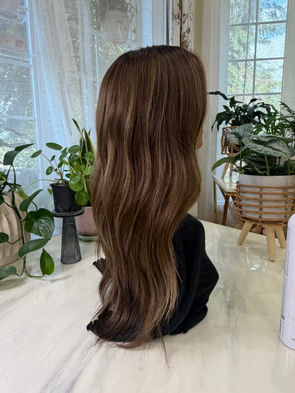READY TO SHIP / brunette sun-kissed dimensional 20” Small Cap