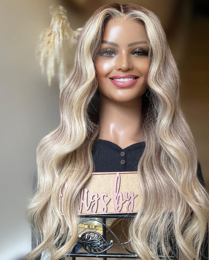 California Blonde HD 100% human hair luxury wig