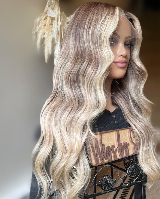 California Blonde HD 100% human hair luxury wig