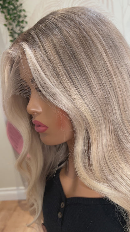 LUX Blonde HD 100% human hair luxury wig