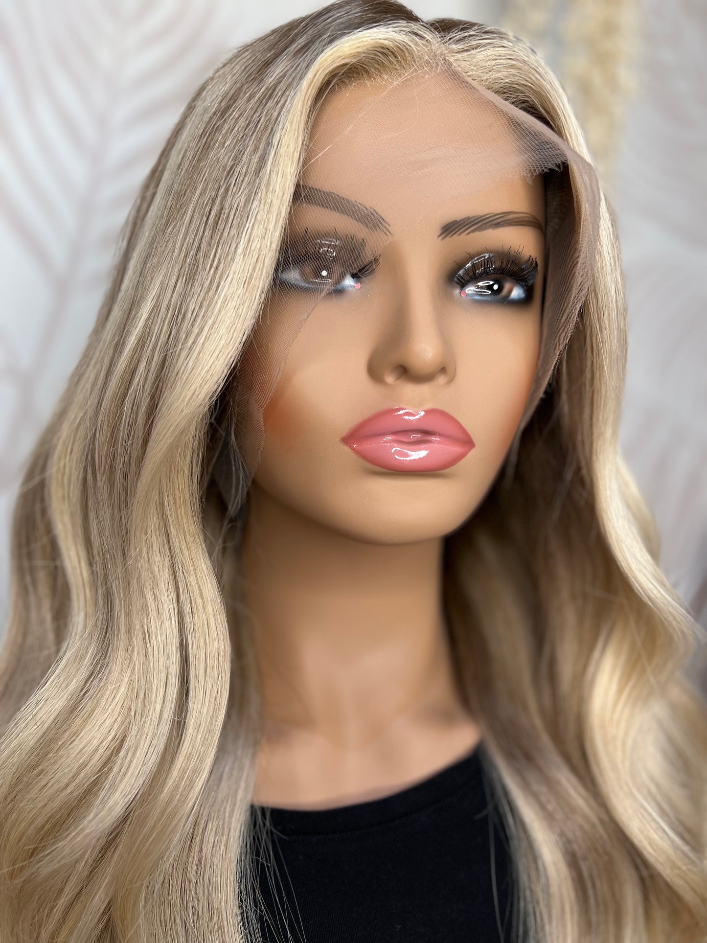 Bright Blonde HD 100% human hair luxury wig